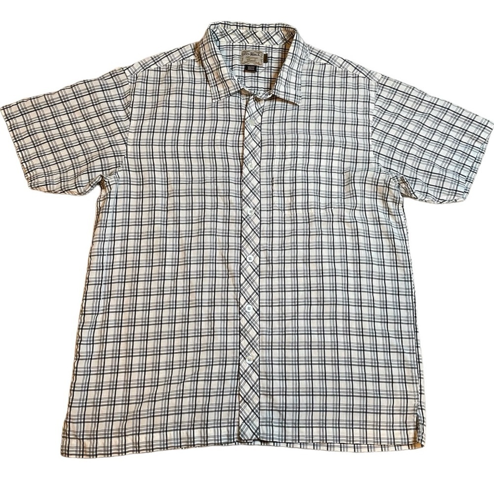 O’NEILL Heritage Series sz Large Blue Plaid Mens Button Up Shirt Spring‎ Summer